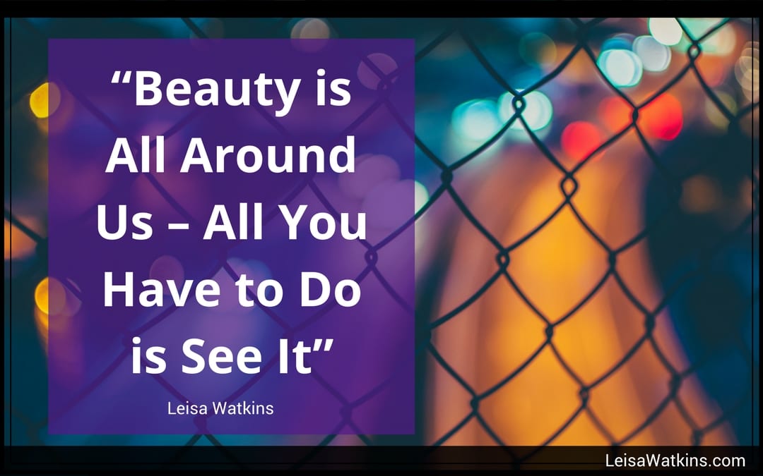 Beauty is All Around You - All You Have to Do is See It ~ Leisa Watkins