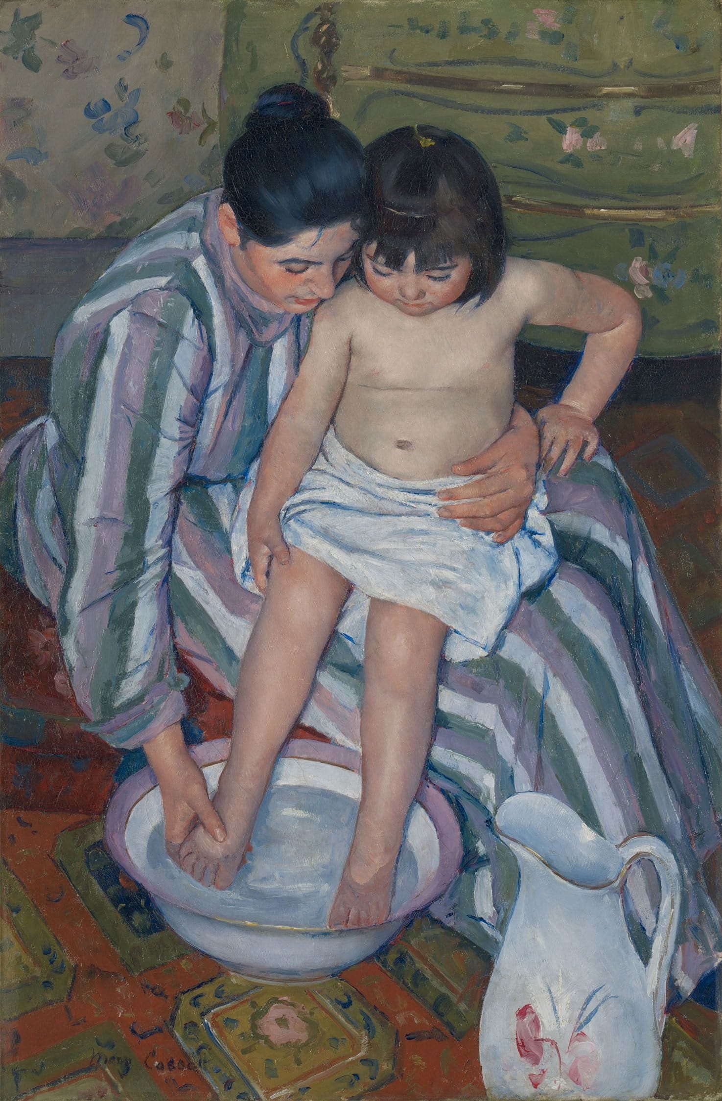 The Childs Bath by Mary Cassatt 1893 @ The Art Institute of Chicago